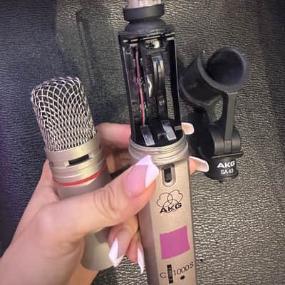 Vintage AKG C 1000 S Condenser Microphone + Mic Clip image 9