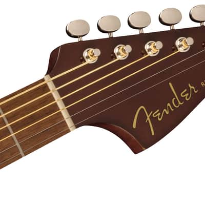 Fender Redondo Player Acoustic Guitar. Walnut Fingerboard, Gold Pickguard, Natural Bild 7