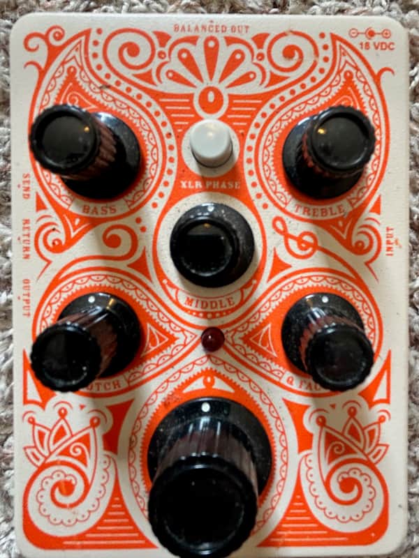 Orange Acoustic Pedal 2021 - Present - Cream / Orange image 1