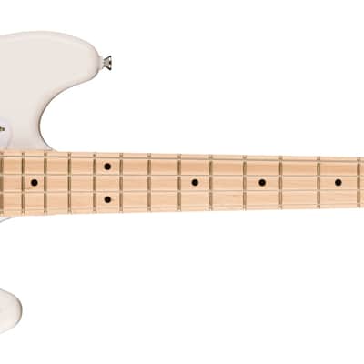 Squier Sonic Bronco Bass, Maple - Arctic White image 2
