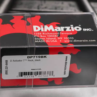 DiMarzio DP719BK D-Activator 7-String Neck Humbucker - Black / Nickel Pole Pieces image 2
