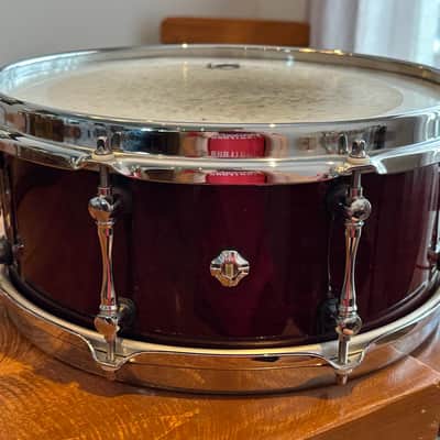 Mapex BPCW3550CNCY Black Panther Cherry Bomb 13x5.5" Cherry Snare Drum 2010s - Transparent Cherry image 3