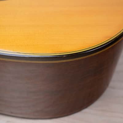 Yamaki GC-20 Grand Concert Guitar 1970's Natural Made in Japan MIJ w/ Bag image 10