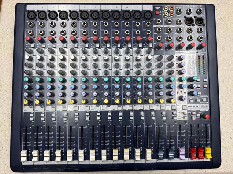 Soundcraft MFX12/2 12-Channel Mixer with Lexicon Effects 2000s - Blue image 1