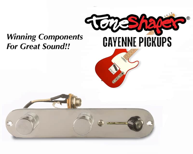 Toneshaper Cayenne Tele Pickup & Wiring Harness Set – Alnico V, RWRP Bridge, CTS Pots, Oak Switch, Sprague Cap image 1