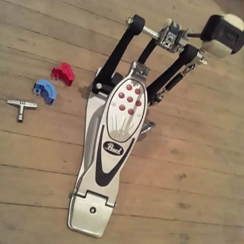 Pearl Powershifter "Eliminator" (Strap-Drive) Professional Level Bass Drum Pedal #1 with Extra Cams & Drum Key - Very Clean and Super Smooth image 1