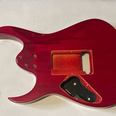 2000's Korean Ibanez RG320QS Red Quilt Sapele Top Basswood Guitar Body Edge Pro II Tremolo Ready image 14