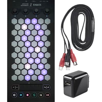 Intuitive Instruments Exquis 61-Key MPE MIDI Controller POWER & CABLE KIT image 1