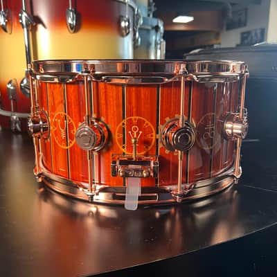 ~RARE!~ DW Collector's Neil Peart Time Machine 6.5x14" ICON Snare Drum w/ Deluxe Case #239 image 4