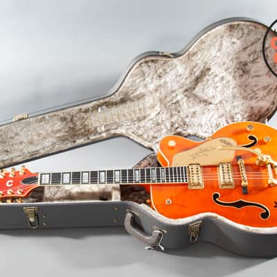 1990 Gretsch 6120W Nashville Western Orange MIJ Filter'Tron Bigsby OHSC image 2