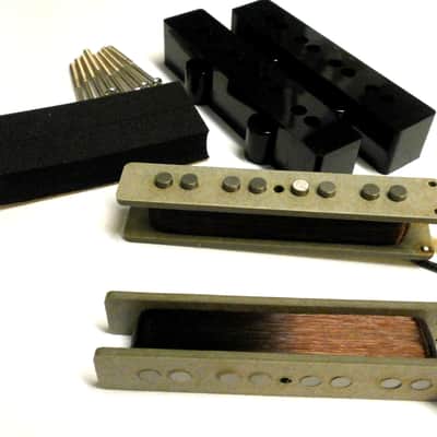 Q pickups Jazz Bass 70s set VINTAGE CORRECT 1970 - 1979 Fits Fender Jazz Bass CUSTOM SHOP Squire image 3
