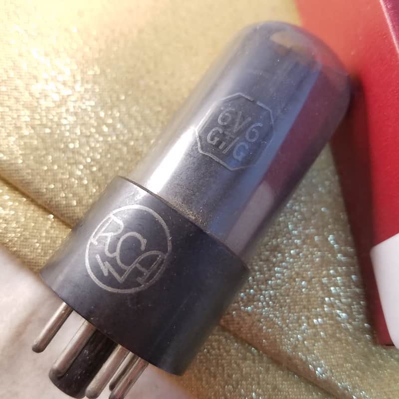 RCA 1% Tight Matched Pair (2) 6V6GT/G tNOS AT1000 TESTED Vacuum Tubes greyglass WWII era Beam Power 6V6 1938-1946 image 1