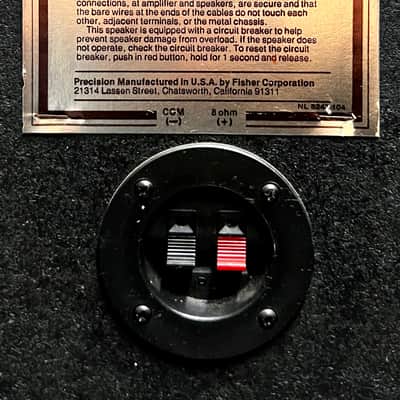 Fisher ST-925 - Wood 130 Watts 8Ω 15" Speaker - Floor - 3 Way System - Pair image 4