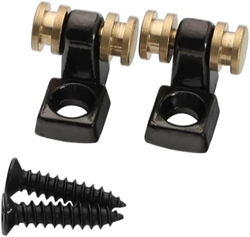 2 PCS Black Roller String Retainer String Trees for Electric Guitar Roller String Tree Roller String Guide for Strat Stratocaster Tele Telecaster Electric Guitar image 1