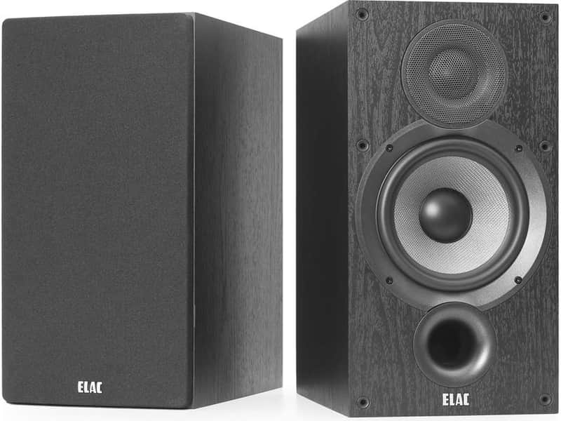 ELAC Debut 2.0 B6.2 Bookshelf Speakers, Black (Pair) image 1