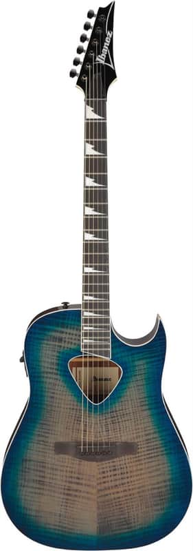 Ibanez ALT50FABDB Altstar Acoustic Guitar in Blue Doom Burst High Gloss image 1