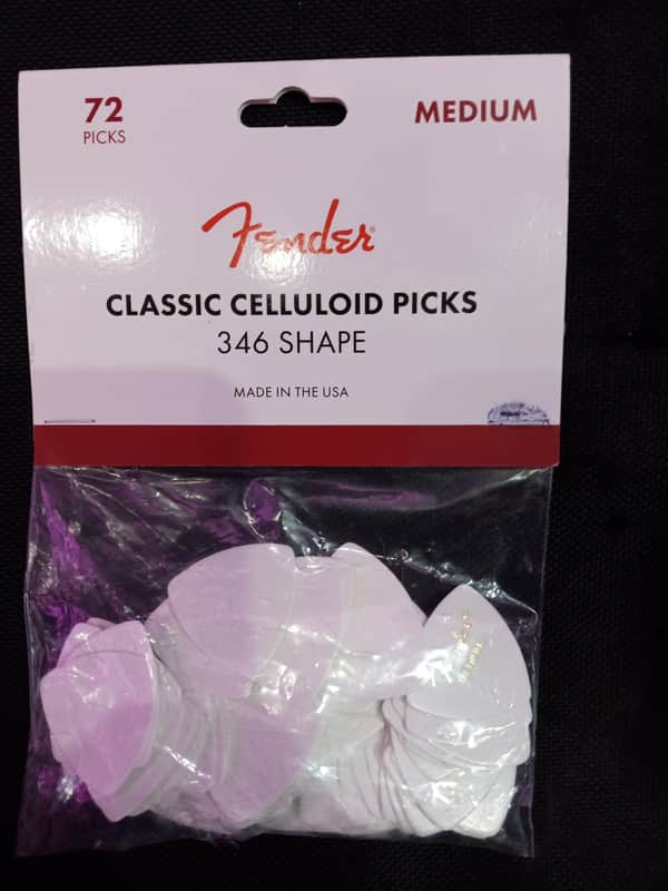 Fender  346 Shape Picks (72 Count) Medium, White image 1