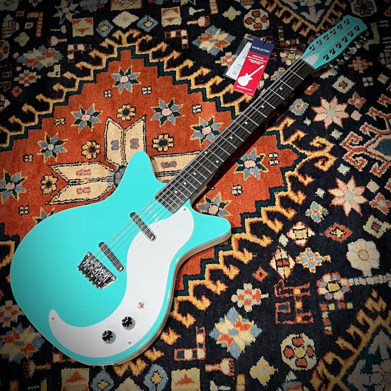 Danelectro '59 Double-Cut 12-String Guitar, Dark Aqua--The Classic JP-Style Dano with 12! image 1