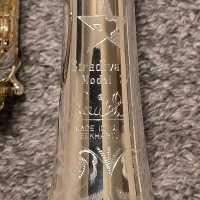 Bach 180S-37TW2024 Custom Stradivarius Bb Trumpet with Engraving 2010s - Silver image 6