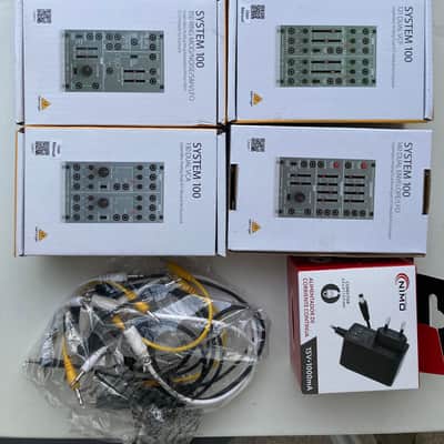 Behringer System 100 Modular Synthesizer (121 140 130 112 150 173) + DIY Eurorack Case image 4