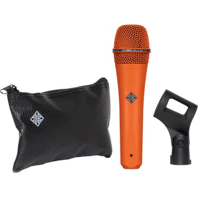Telefunken M80 Orange Dynamic Handheld Vocal Microphone with On-Stage MS7701B Boom Microphone Stand and Professional Grade XLR Cable image 6