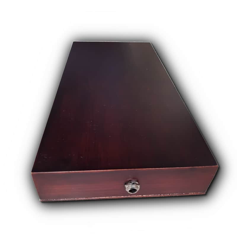 Handmade Wooden Stomp Box Foot Drum: Deep Bass Kick, Heel-Toe Dual Zone, Quad Piezo, Passive EQ, No Battery image 1