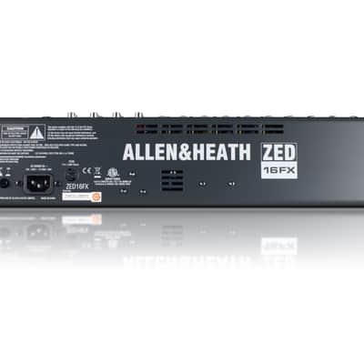 Allen & Heath ZED-16FX 16-Channel Mixer with Effects image 5
