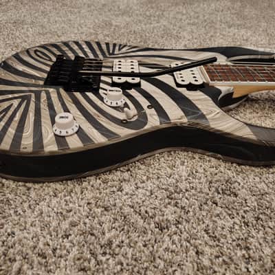 Ibanez RGD320Z 2000's - Custom Black and White Swirl Seymour Duncan Black Winter image 11