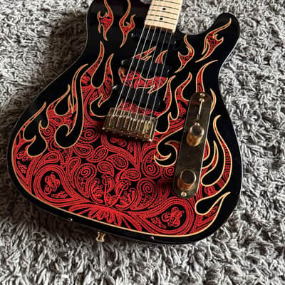 Fender James Burton Telecaster - Red Paisley Flames image 10