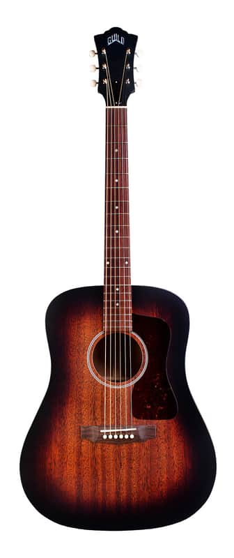 Guild D-20 VSB - Made in the USA - All Solid Mahogany - Vintage Sunbusrt image 1