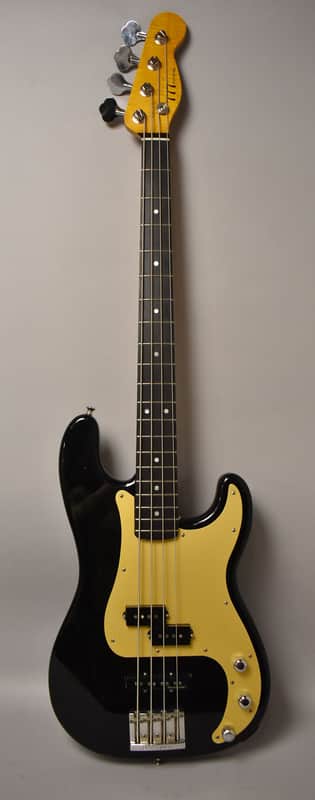 Warmoth PJ-Style Partscaster Electric Bass Black Schecter Body Black image 1