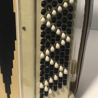 Silvio Soprani  Accordion 1950-1960 Marble Cream image 6