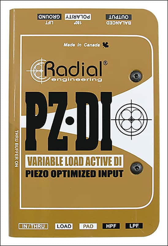 （美品）RADIAL PZ-DI ピエゾピックアップ用DI Radial Engineering（ラジアル・ラディアル） ピエゾピックアップ用DI