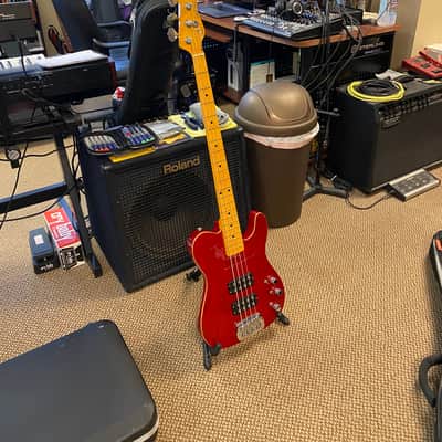 G&L ASAT 4 String Bass mid-90s - Clear Red with Top Binding image 25