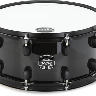 Mapex MPX Maple/Poplar Snare Drum - 6.5 x 14-inch - Black with Black Hardware image 1