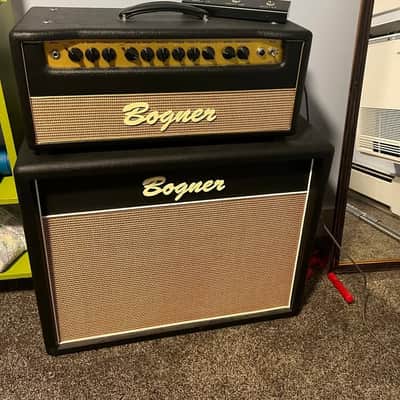 Bogner Shiva EL34 2-Channel 80-Watt Guitar Amp Head and 2x12 closed-back Cabinet, 2009; Black image 2