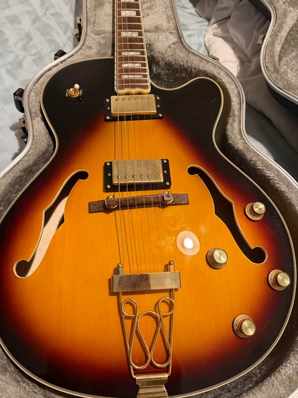 Epiphone Joe Pass Signature Emperor II Pro with Pau Ferro Fretboard 2019 - Vintage Sunburst imagen 1