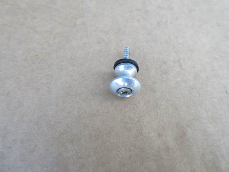 1960s Single Teisco Imperial National Aluminum Guitar Strap Button W Screw & Pad image 1