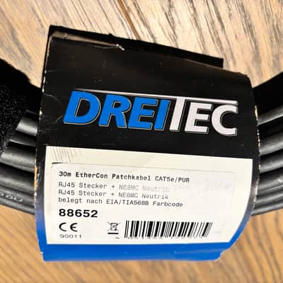 Dreitec 30m CAT5e etherCON Data Cable w/ Neutrik NE8MC-1 PUR Double Shielded 88652 image 2