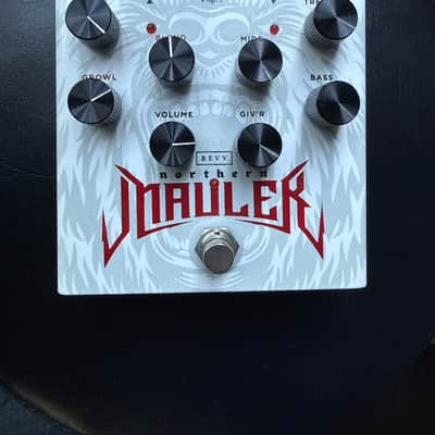 REVV Northern Mauler Glenn Fricker Signature Distortion 2022 - Present - Gloss White / Bear Graphic image 1