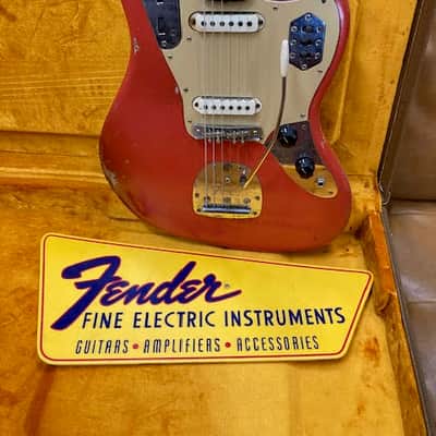 Fender Jaguar 1962 - Fiesta red refin image 12
