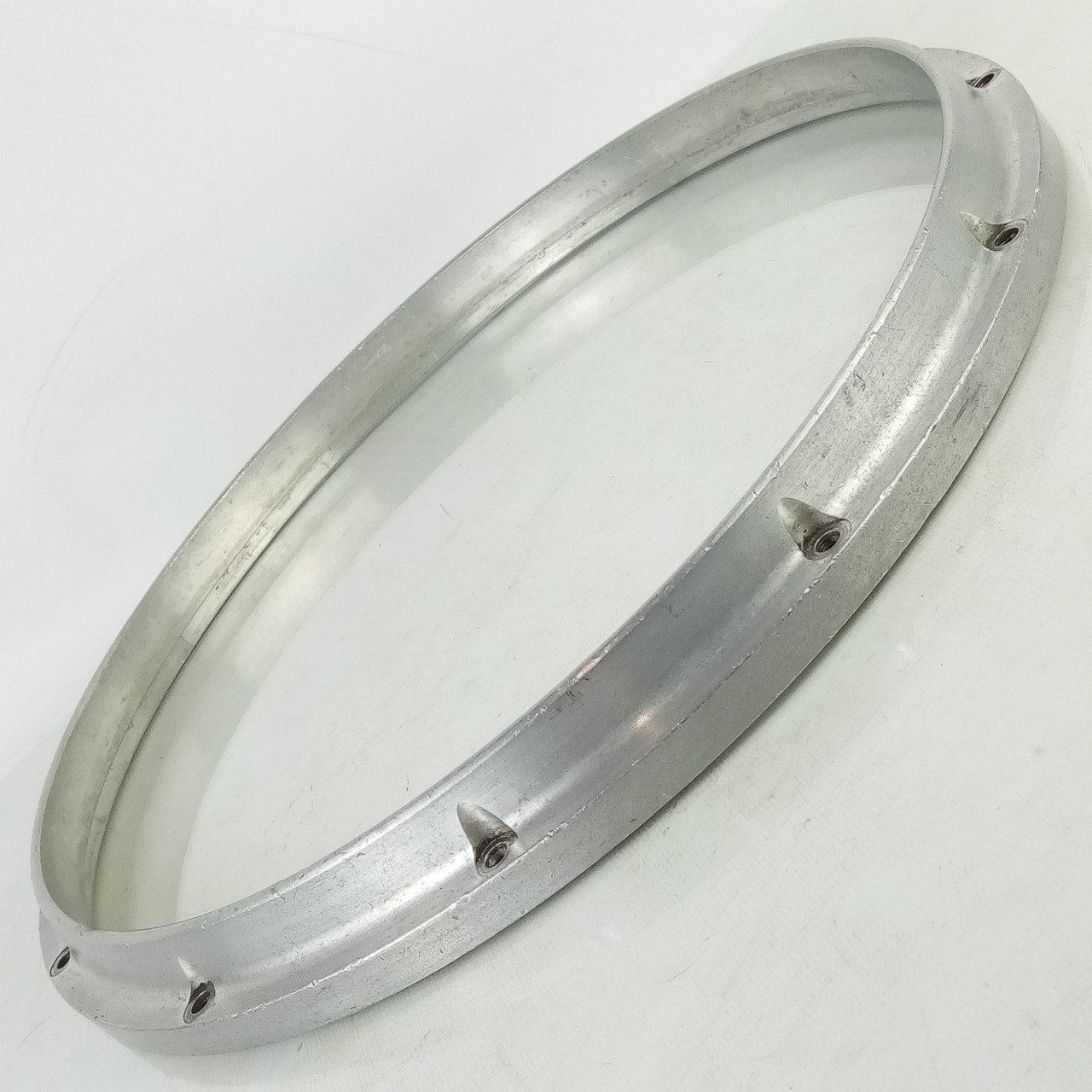 Pearl 14"12-Lug Die-Cast Championship FFX Snare Drum Batter Rim/Hoop Aluminum'01 — main photograph