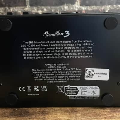 EBS MicroBass 3 2-channel Preamp Pedal (USED) image 5