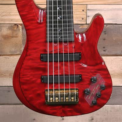 Yamaha John Patitucci Signature TRBJP2 6-String Bass Translucent Dark Red w/ Case image 1