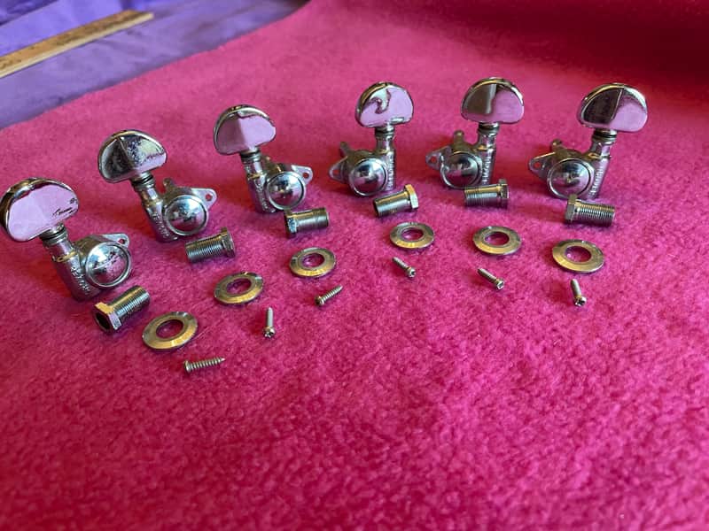 vintage 1968 1970 Grover USA tuners for Gibson Les Paul es-335 175 standard paf martin d28 acoustic image 1