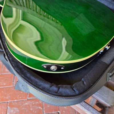 ONE OF A KIND Eastwood Bill Nelson Astroluxe Cadet Custom Prototype semi-hollow guitar Emerald Back image 11