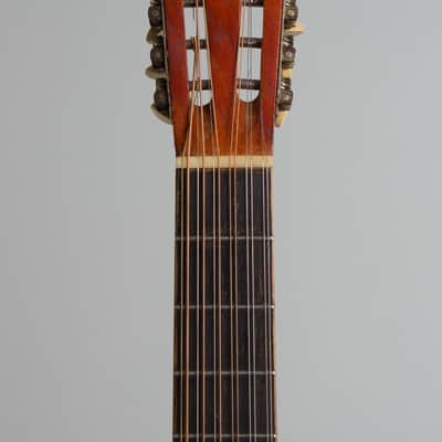 C. Bruno & Son Lyra Model 493 12 String Flat Top Acoustic Guitar, made by Oscar Schmidt,  c. 1925, black hard shell case. image 5