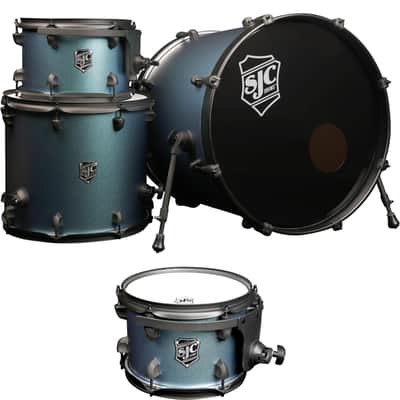 SJC Custom Drums Pathfinder Series 4-piece Shell Pack (Dual Rack Tom) - Pacific Teal