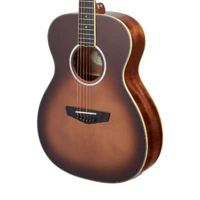 D'Angelico Excel Tammany Acoustic Electric OM Size Guitar w/Bag, Autumn Burst image 5