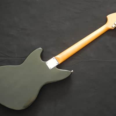 Immagine 1998 Fender Japan Jag-Stang JT-95EX Custom Color Gunmetal Green w/Dimarzio/Seymour Duncan - 7